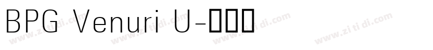BPG Venuri U字体转换